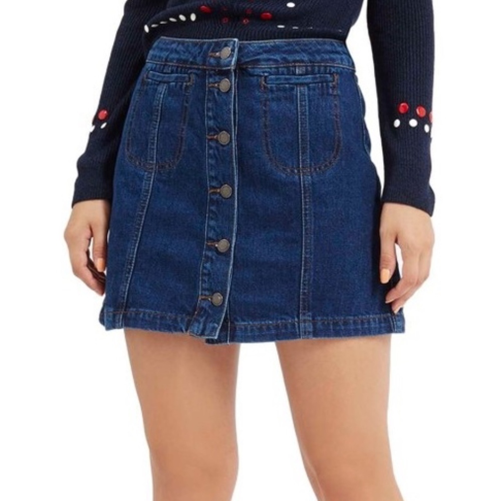 Jean denim skirt